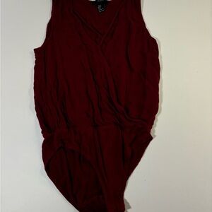 Forever 21 Burgundy Bodysuit